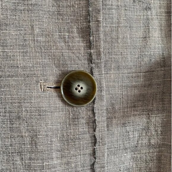 Riani • Long Linen–Virgin Wool Blazer • Size 10 - Picture 5 of 13